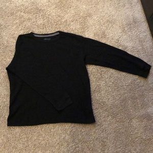 Black thermal long sleeve shirt